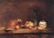 jean-Baptiste-Simeon Chardin Still-Life with Jar of Olives Spain oil painting artist